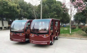 14座不带门仿古电动观光车